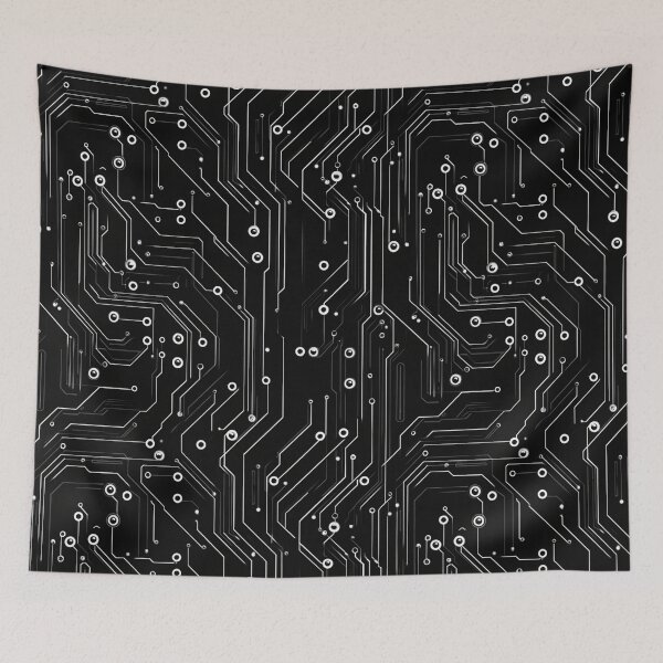 Item preview, Circuit board design, Black tone designed and sold by mind-coloring.