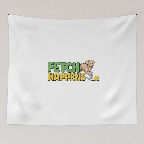 Item preview, Funny artwork for labrador owners: Fetch Happens designed and sold by Davideus.