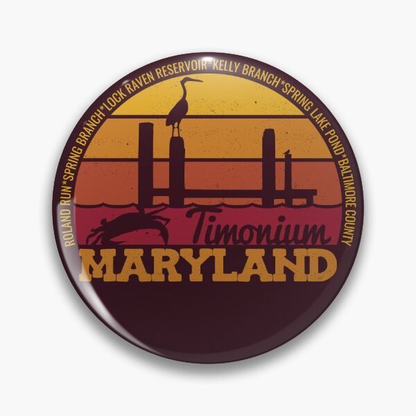 Artikelvorschau, Timonium Maryland Sonnenuntergang Retro Lokales Stolz-Logo entworfen und verkauft von CRHPOD20.