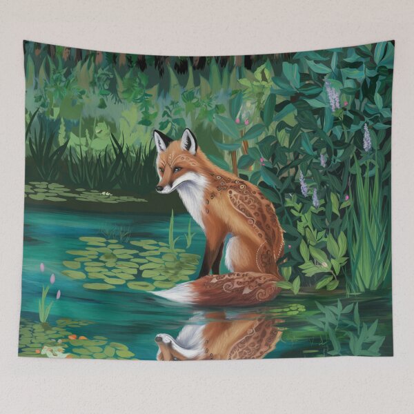 Item preview, Digital Botanical Fox designed and sold by Angie-Atelier.