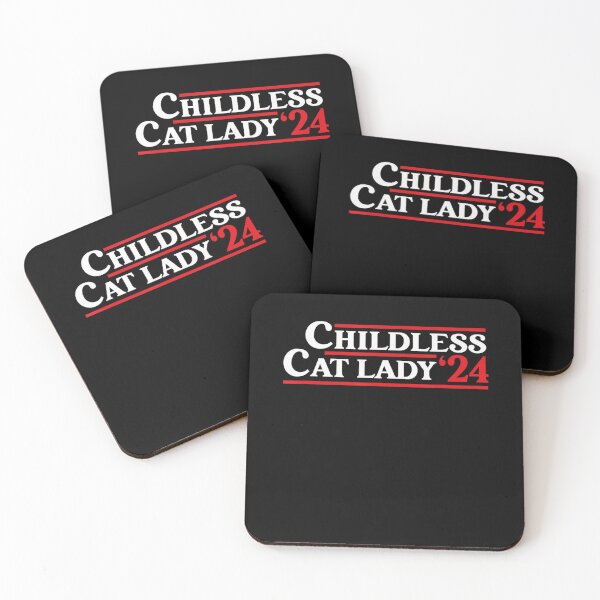 Item preview, Childless Cat Lady 24 Funny Voting President Election 2024 designed and sold by Greenbacks.