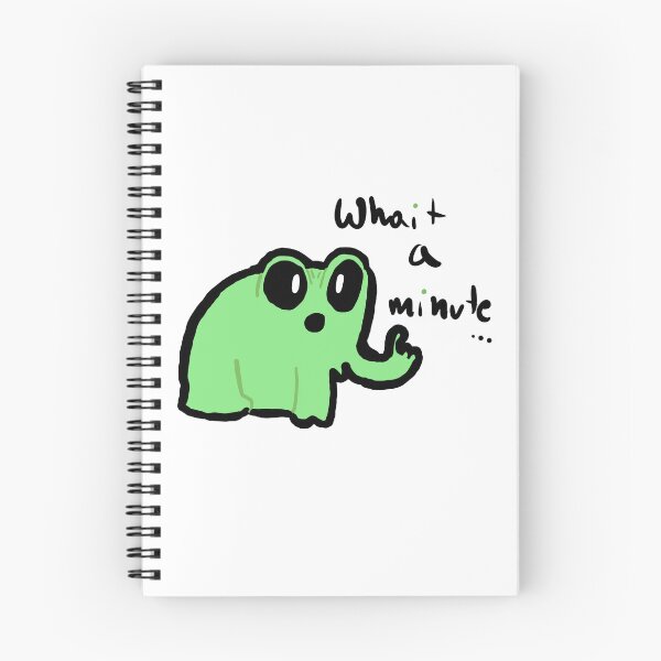 Item preview, Little Frog Saying Incorrectly Wait A Minute Cute Funny Gifts designed and sold by PientkaArt.