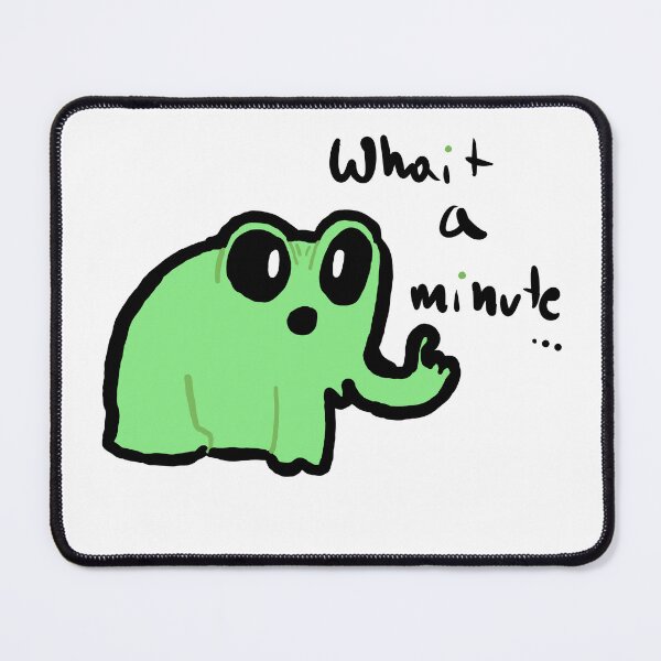 Item preview, Little Frog Saying Incorrectly Wait A Minute Cute Funny Gifts designed and sold by PientkaArt.