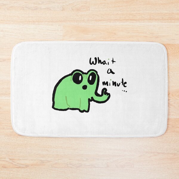Item preview, Little Frog Saying Incorrectly Wait A Minute Cute Funny Gifts designed and sold by PientkaArt.