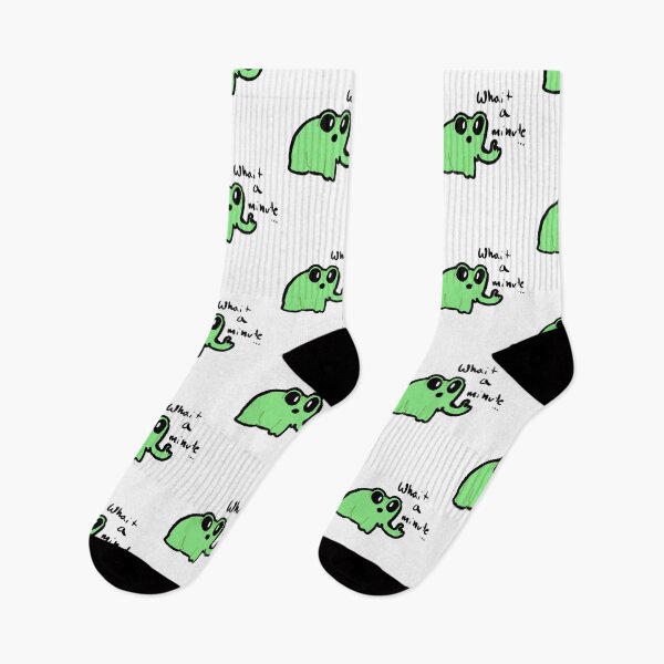 Item preview, Little Frog Saying Incorrectly Wait A Minute Cute Funny Gifts designed and sold by PientkaArt.