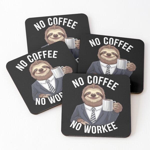 Item preview, Funny Coffee Shirt, Lazy coffee lover shirt, no coffee no workee designed and sold by SlocifieShop.