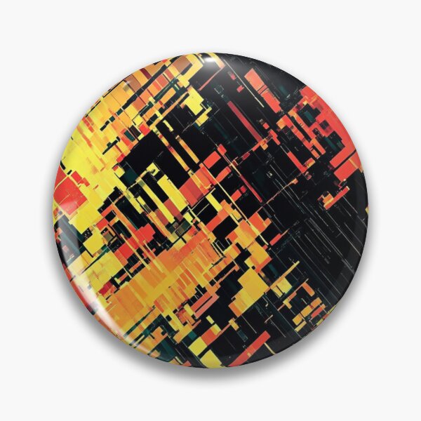 Item preview, Abstract data patterns, Orange Black designed and sold by mind-coloring.