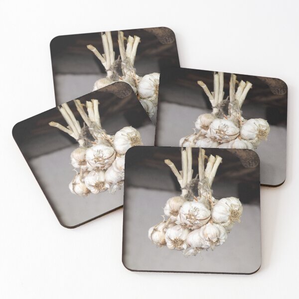 Item preview, Wooden Beam with Hanging Garlic Bulbs designed and sold by Anastasia Kaneva.