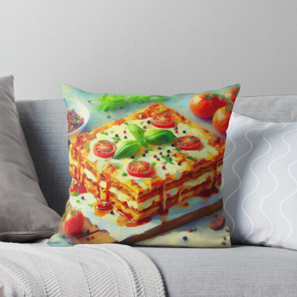 Item preview, Lasagna Impressionism Art Style designed and sold by artofuniverse.