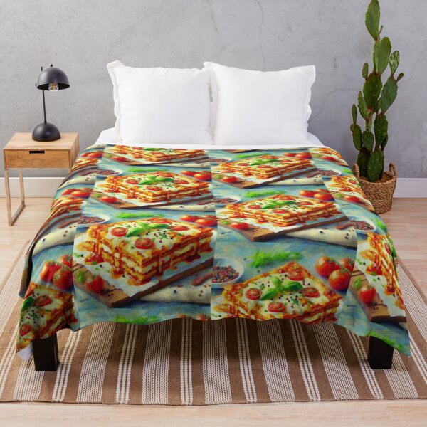 Item preview, Lasagna Impressionism Art Style designed and sold by artofuniverse.