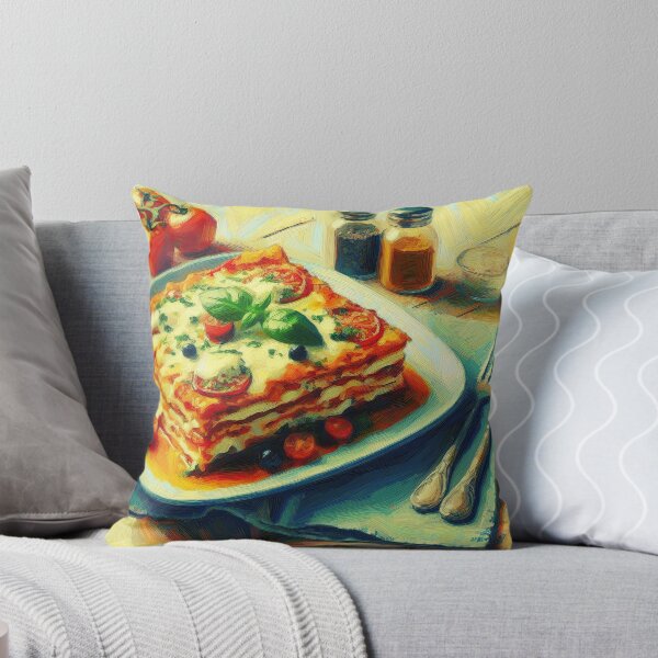 Item preview, Lasagna Impressionism Art Style designed and sold by artofuniverse.