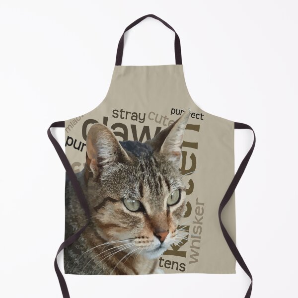 Item preview, Stunning Tabby Cat With Cat Related Word Collage Background designed and sold by taiche.