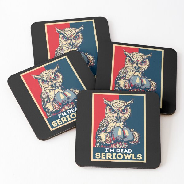 Item preview, I'm Dead Seriowls Funny Owl Boxing designed and sold by TrueArtsStore.