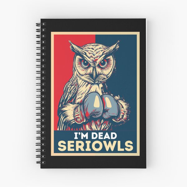 Item preview, I'm Dead Seriowls Funny Owl Boxing designed and sold by TrueArtsStore.