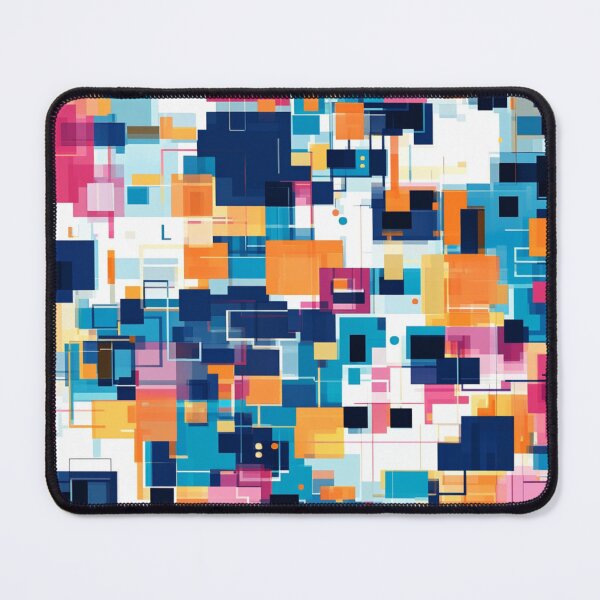 Item preview, Abstract data patterns, colorful, square designed and sold by mind-coloring.