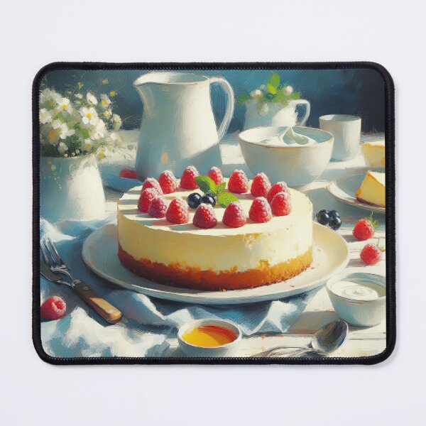 Item preview, Ricotta Cheesecake Impressionism Art Style designed and sold by artofuniverse.