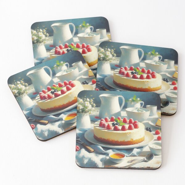Item preview, Ricotta Cheesecake Impressionism Art Style designed and sold by artofuniverse.