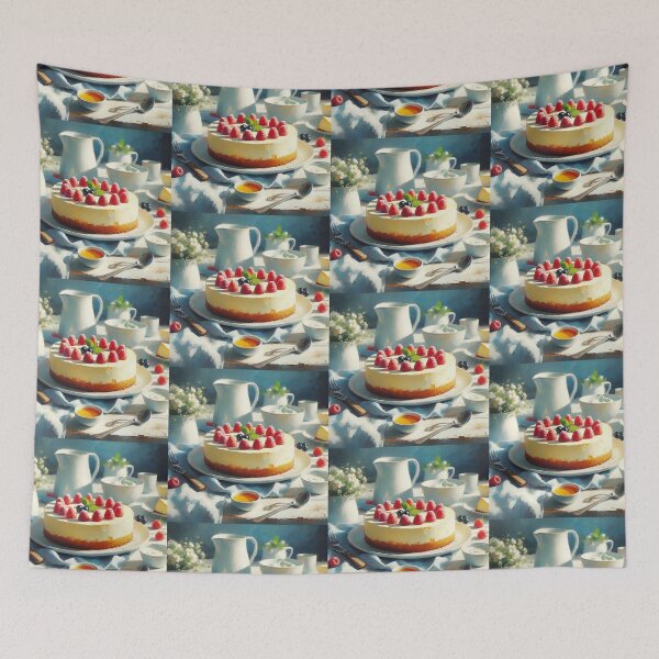 Item preview, Ricotta Cheesecake Impressionism Art Style designed and sold by artofuniverse.