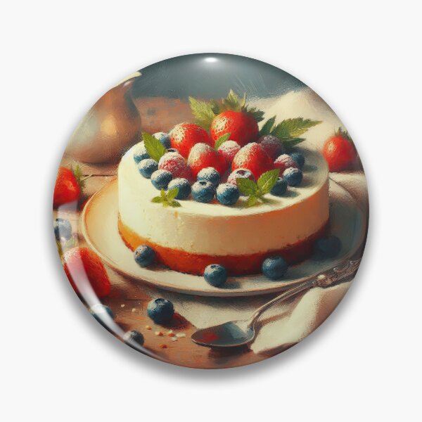 Item preview, Ricotta Cheesecake Impressionism Art Style designed and sold by artofuniverse.