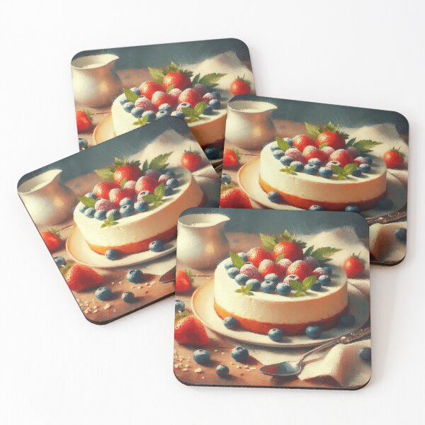 Item preview, Ricotta Cheesecake Impressionism Art Style designed and sold by artofuniverse.