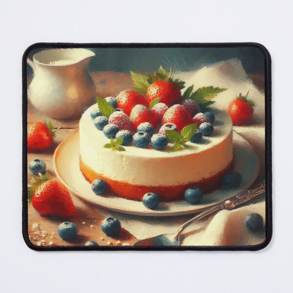 Item preview, Ricotta Cheesecake Impressionism Art Style designed and sold by artofuniverse.