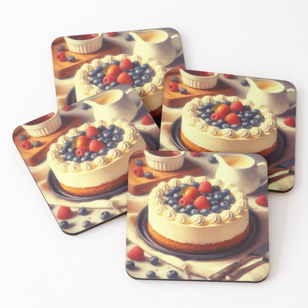 Item preview, Ricotta Cheesecake Impressionism Art Style designed and sold by artofuniverse.