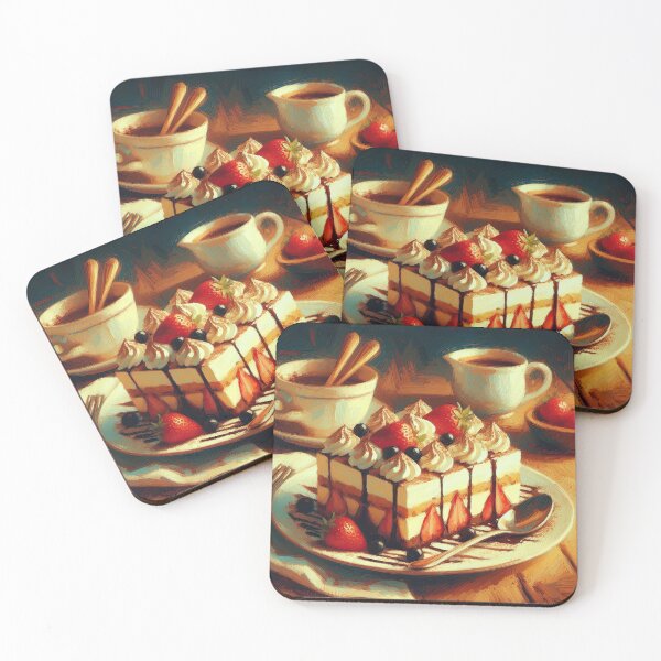 Item preview, Tiramisu Impressionism Art Style designed and sold by artofuniverse.