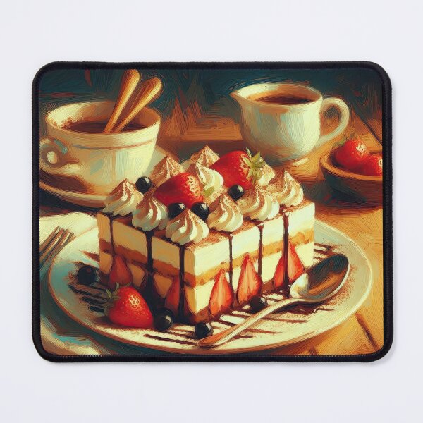 Item preview, Tiramisu Impressionism Art Style designed and sold by artofuniverse.