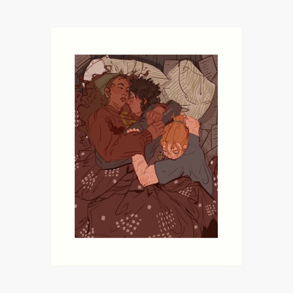 Artikel-Vorschau von Golden Trio Snuggles-Drucke, designt und verkauft von clxarts.