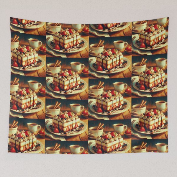 Item preview, Tiramisu Impressionism Art Style designed and sold by artofuniverse.