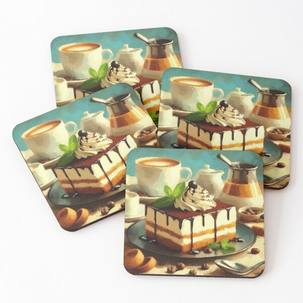 Item preview, Tiramisu Impressionism Art Style designed and sold by artofuniverse.