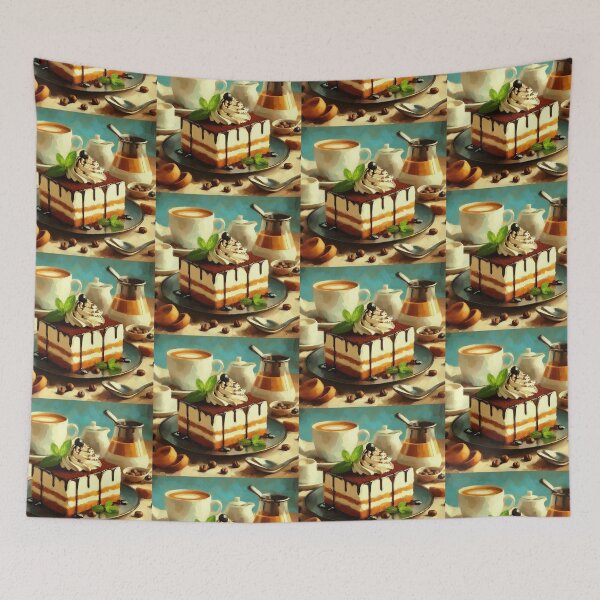 Item preview, Tiramisu Impressionism Art Style designed and sold by artofuniverse.