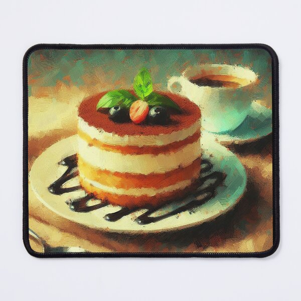 Item preview, Tiramisu Impressionism Art Style designed and sold by artofuniverse.