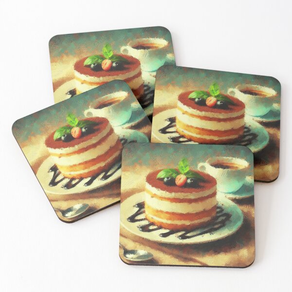 Item preview, Tiramisu Impressionism Art Style designed and sold by artofuniverse.