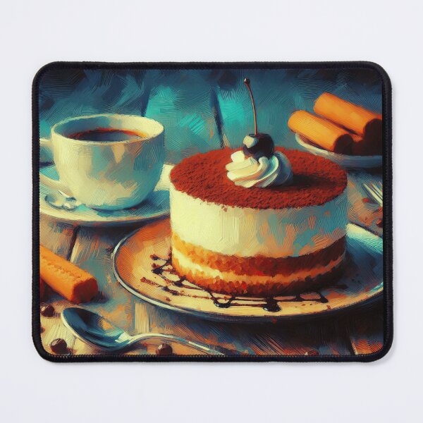 Item preview, Tiramisu Impressionism Art Style designed and sold by artofuniverse.
