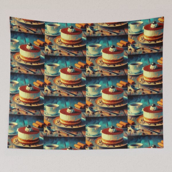 Item preview, Tiramisu Impressionism Art Style designed and sold by artofuniverse.