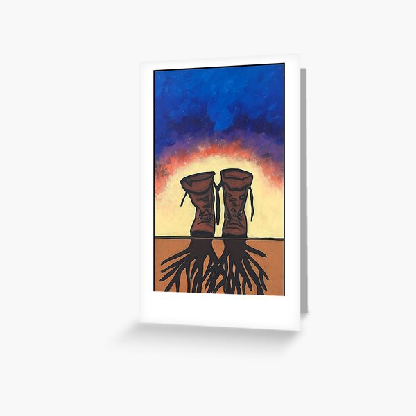 Boot Strapped Roots Greeting Card