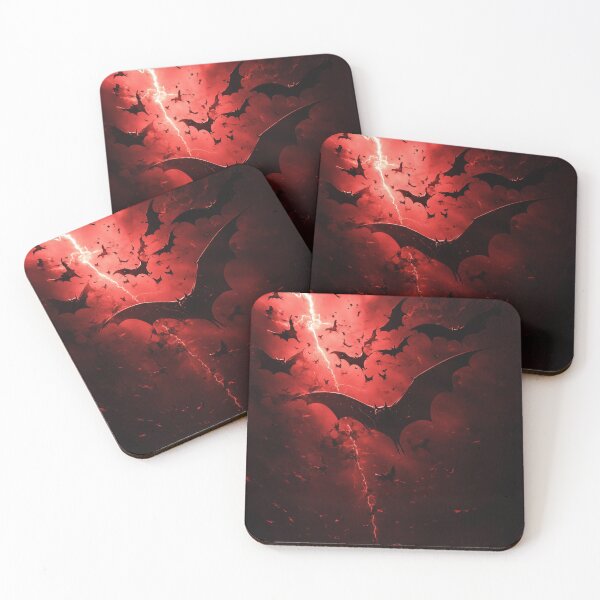 Item preview, Swarm of Bats in Thunderous Red Sky designed and sold by SunsetTH.