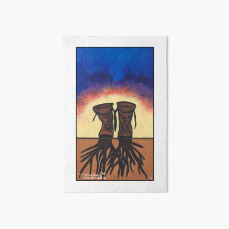 Boot Strapped Roots Art Board Print