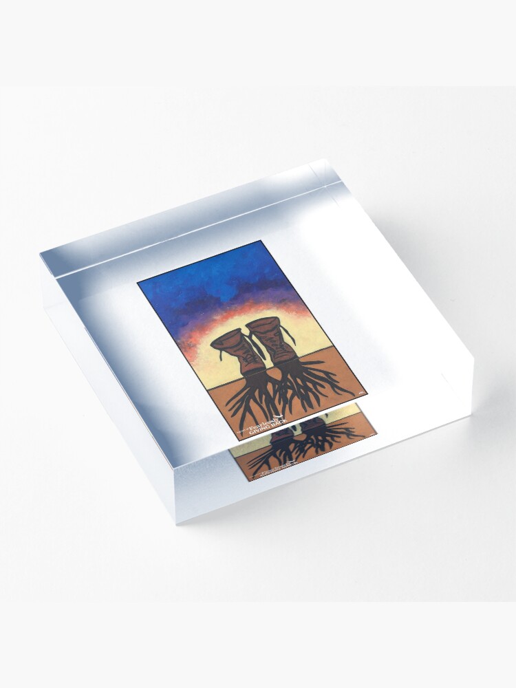 Alternate view of Boot Strapped Roots Acrylic Block