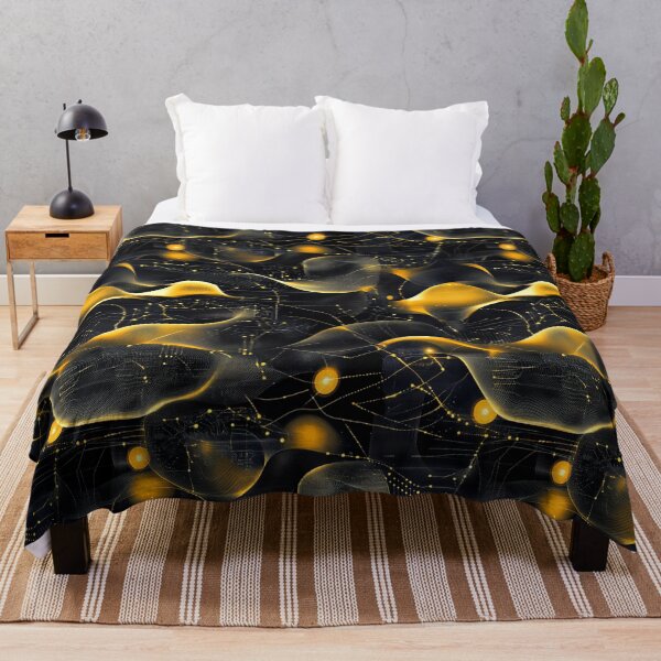 Item preview, Abstract data patterns, Gold, Line designed and sold by mind-coloring.
