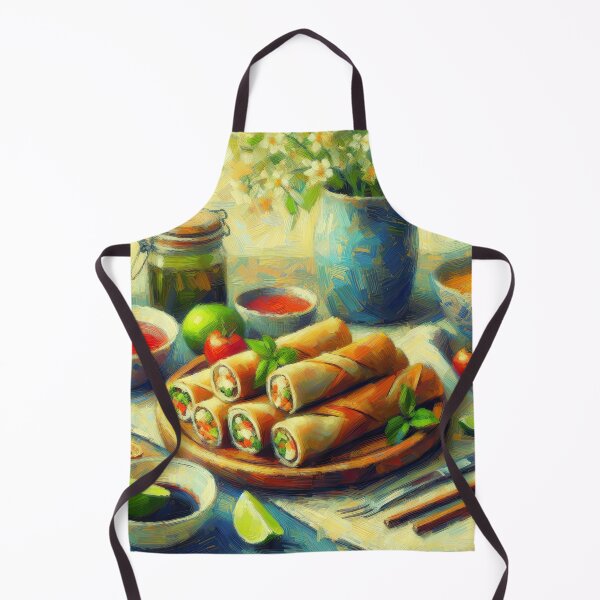 Item preview, Spring Rolls Impressionism Art Style designed and sold by artofuniverse.