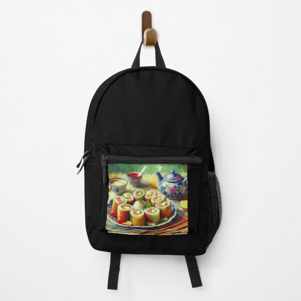 Item preview, Spring Rolls Impressionism Art Style designed and sold by artofuniverse.