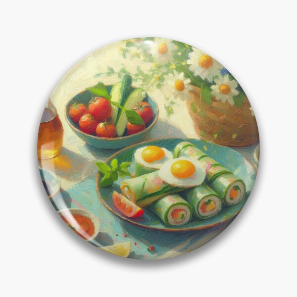 Item preview, Spring Rolls Impressionism Art Style designed and sold by artofuniverse.