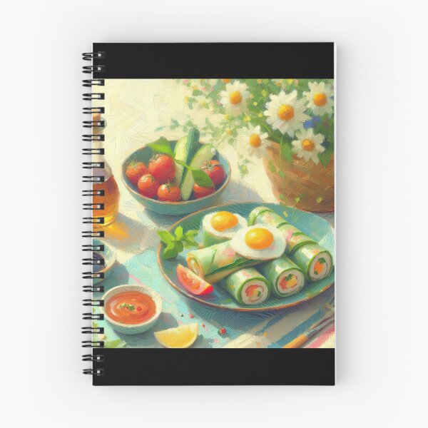 Item preview, Spring Rolls Impressionism Art Style designed and sold by artofuniverse.