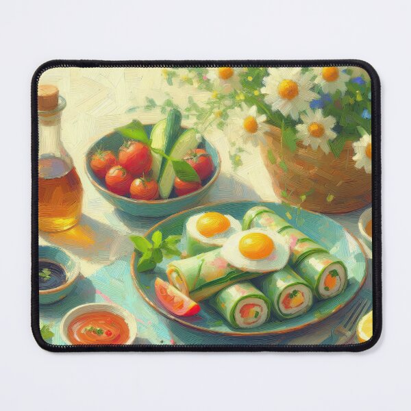 Item preview, Spring Rolls Impressionism Art Style designed and sold by artofuniverse.