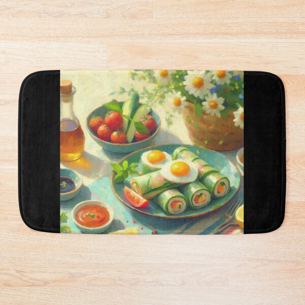 Item preview, Spring Rolls Impressionism Art Style designed and sold by artofuniverse.