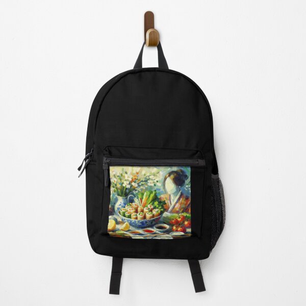 Item preview, Spring Rolls Impressionism Art Style designed and sold by artofuniverse.