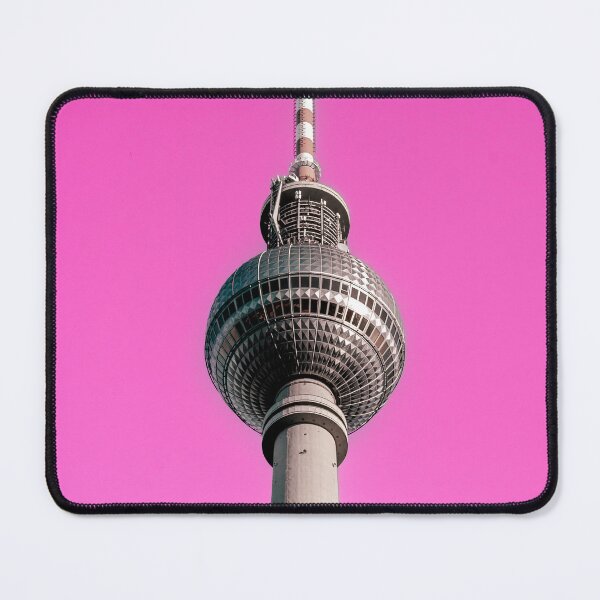 Item preview, TV Tower in Berlin and pink sky designed and sold by graziegranata.