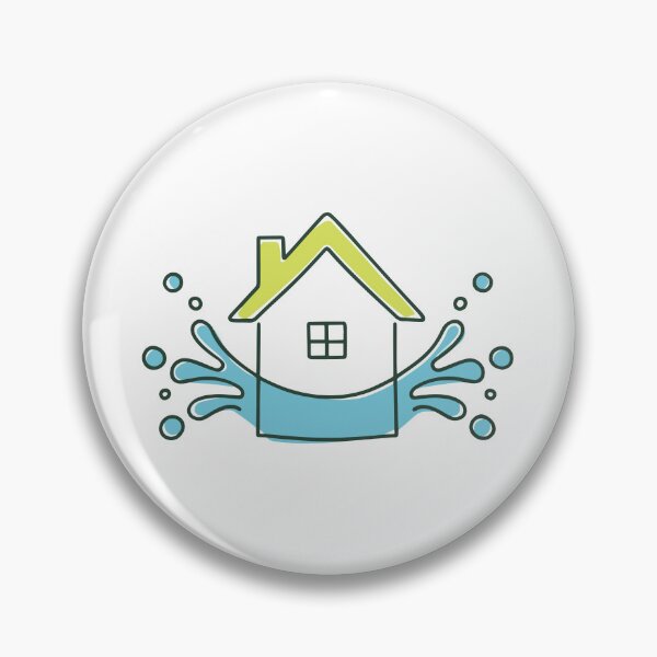 Item preview, Illustration of a house with water splashes designed and sold by rasagamastore.